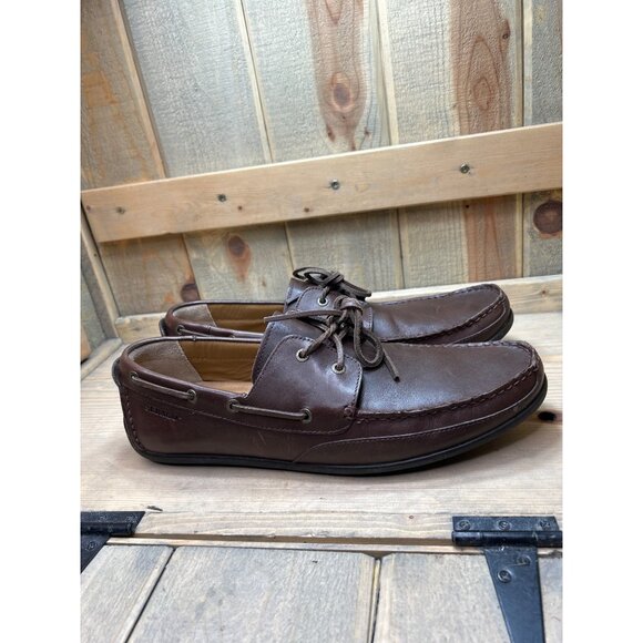 13M Sebago Handcrafted CANTON Two Eye Leather Loafer Boat Shoes Brown Mens main image 8